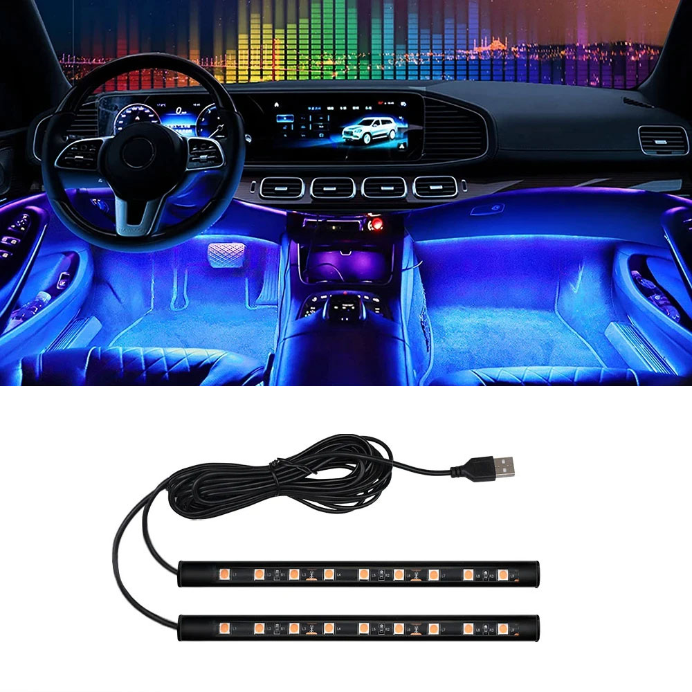 Vape Decoration - Auto Neonlicht Fußraumbeleuchtung LED Innendekorations-Hintergrundbeleuchtung Zigarettenanzünder