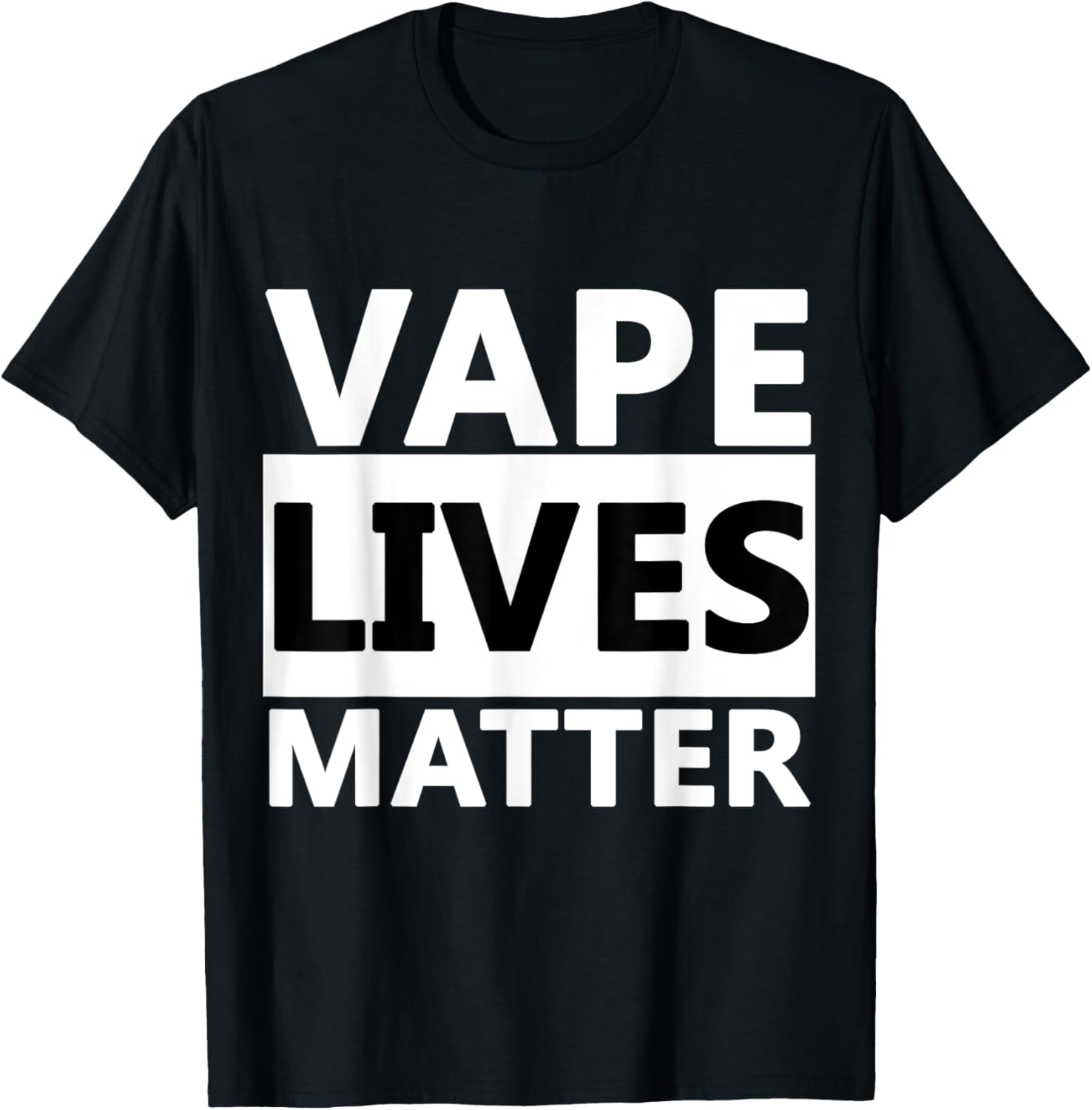 Vaping Shop - Vape Lives Matter Grafik-Baumwoll-T-Shirt für Herren,