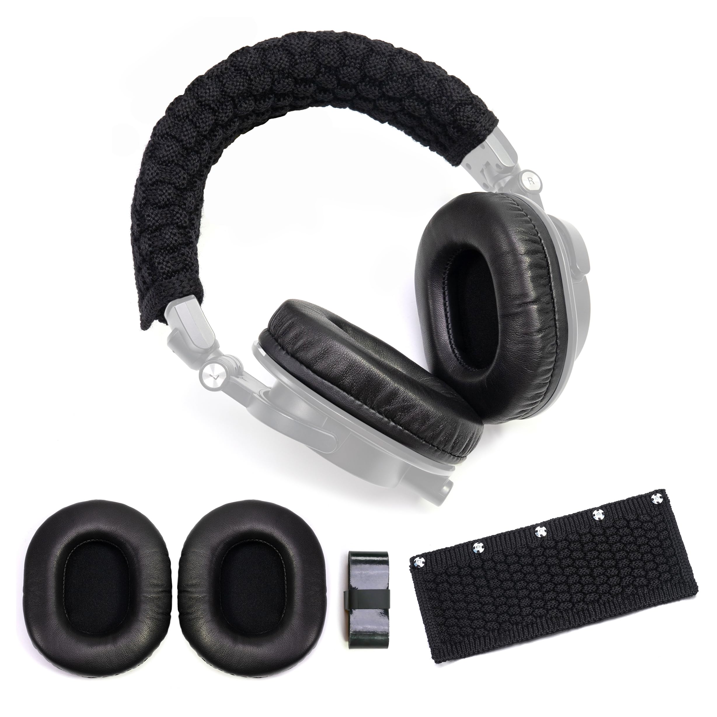 Audio Technica Headphone Ath-M50X - Lammfell Ohr polster Wolle Stirnband Kissen