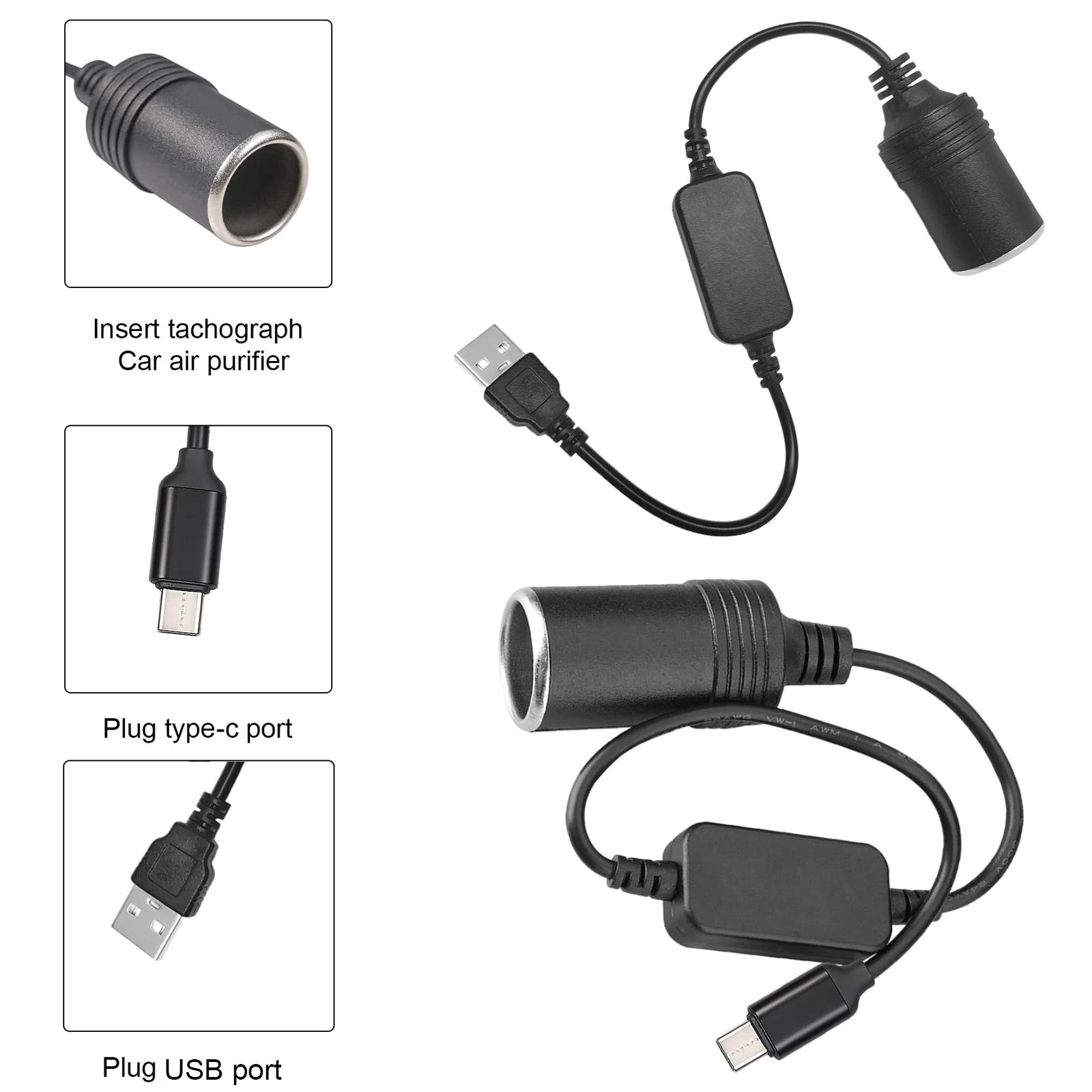 Accessories For Vaping - 5V zu 12V Zigarettenanzünder-Buchse Typ C