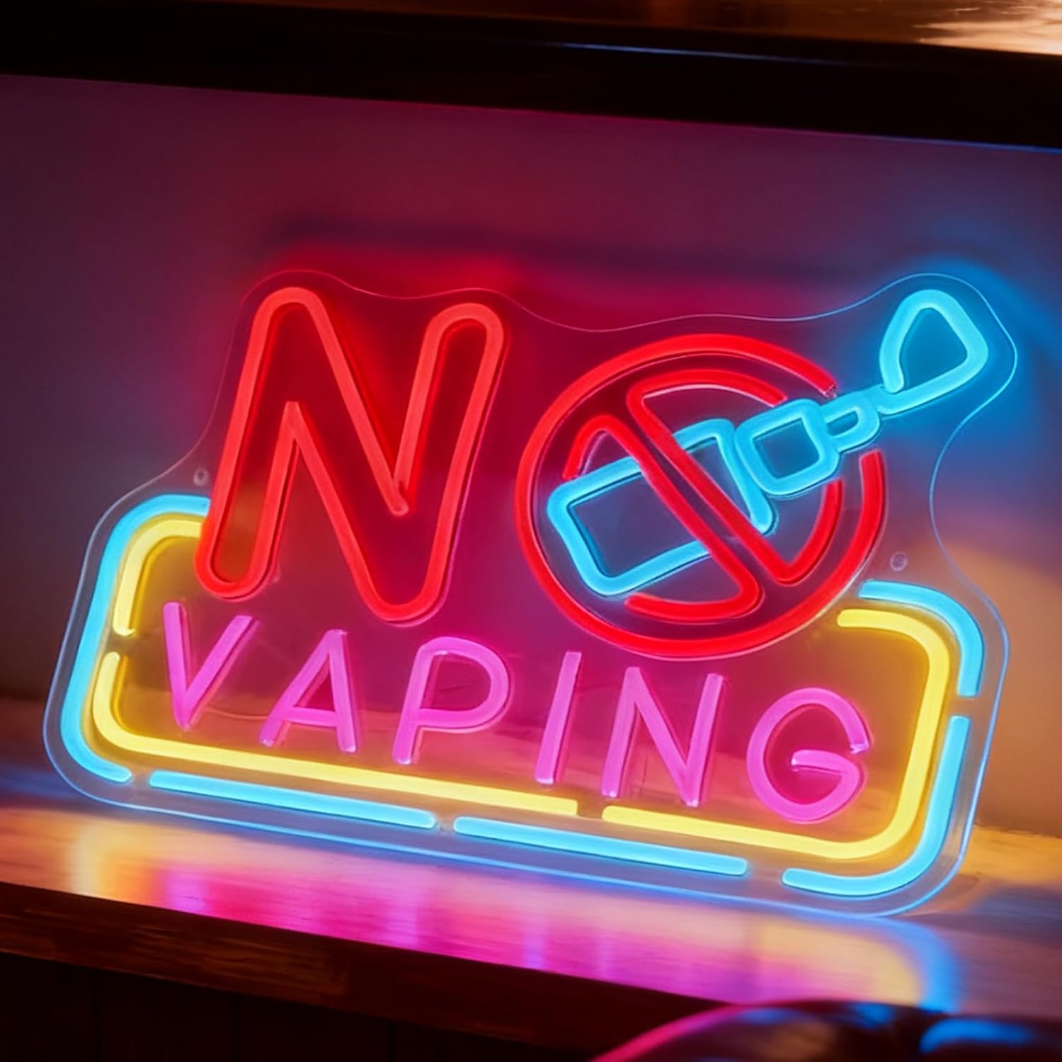 Vaping Shop - No Vaping LED-Neonschild USB-betriebenes Neonlicht für