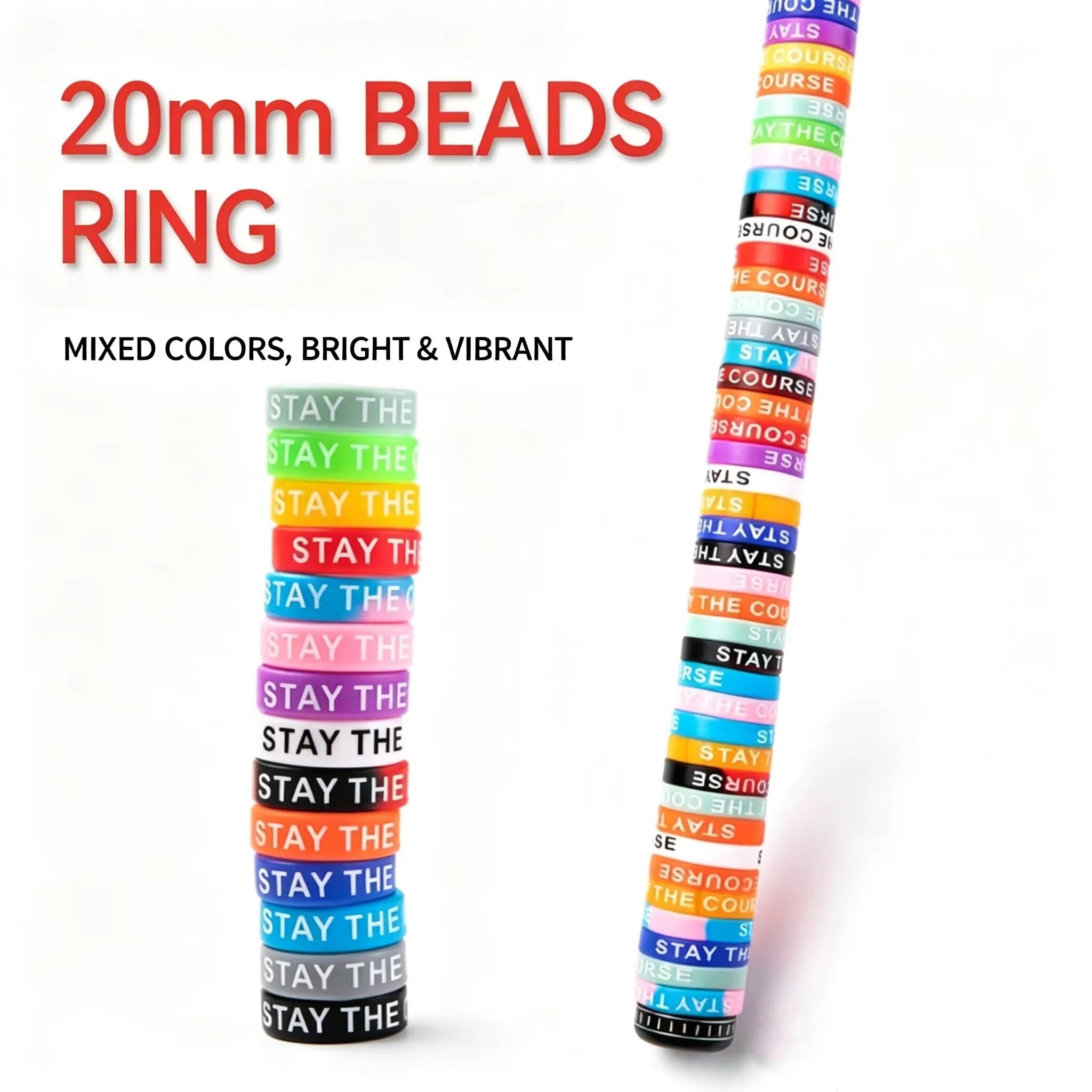 Vape Band Silicone - 13mm/20mm 20 Stück Schutz-Silikonringe Farbige Dekorative