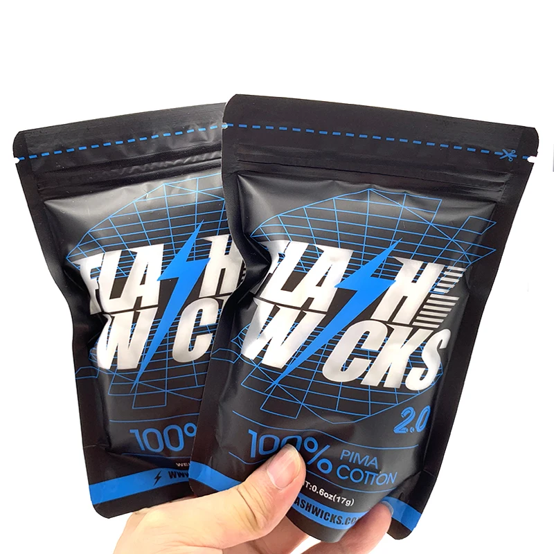 Cotton Wick Organic - Vmiss Flash Wicks PIMA Bio-Baumwolle für