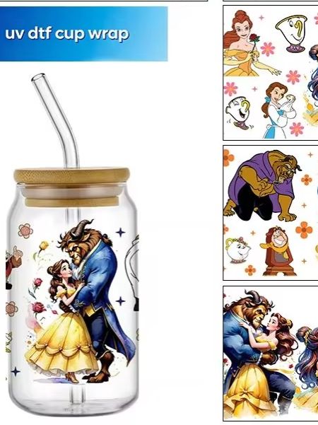 Cartoon-Prinzessin UV-DTF-Bech – Rdta Tank Glass Bewertung und Preis