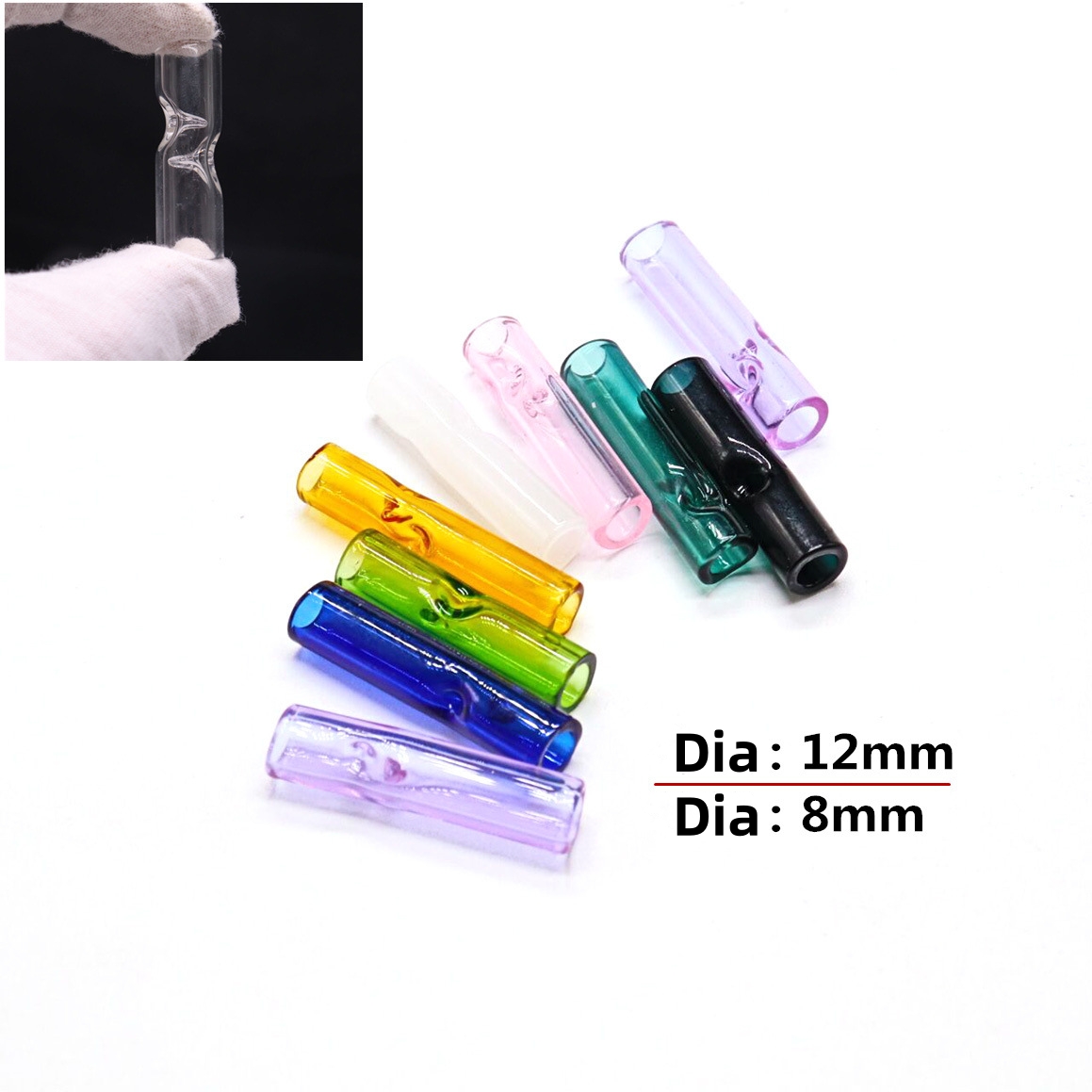4PCS Runde mund Glas Zigarette – Accessories For Vaping Bewertung und Preis