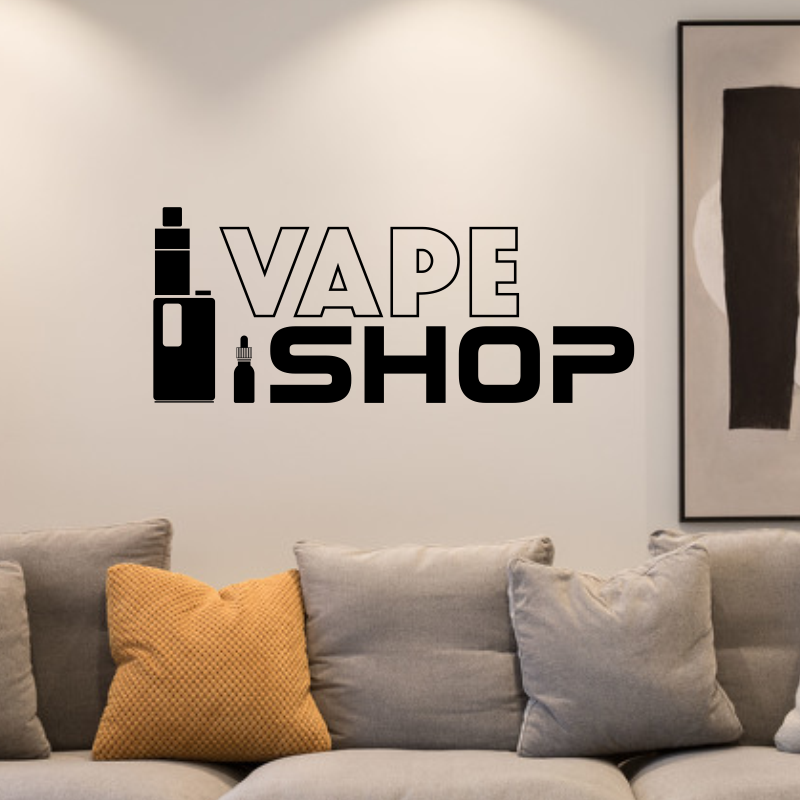 Vinyl-Wandaufkleber, Vape-Shop – Vaping Shop Bewertung und Preis